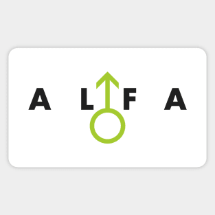 ALFA male Sticker